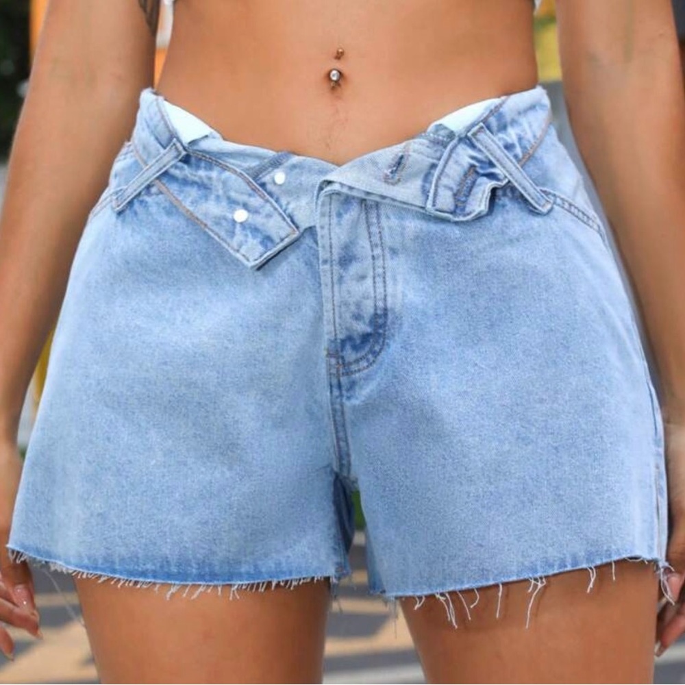 SHEIN Light Blue Jean Shorts